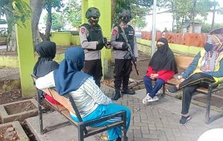 Sat Brimob Polda Jabar, Ingatkan Masyarakat Terapkan Disiplin Kesehatan Saat Berolah Raga