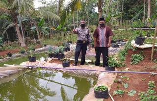 Polsek Dan Bhabinsa Rancah Mengunjungi Kampung Tangguh