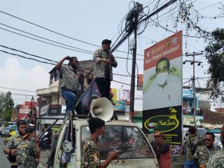 LSM Penjara PN Lakukan Unjuk Rasa ke Kantor DPMD Kabupaten Garut