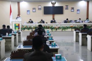 Dalam Rapat Paripurna, Bupati Tanggamus Sampaikan LKPJ 2020