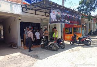 Disiplinkan Prokes, Kembali Polsek Jatigede Polres Sumedang Polda Jabar Laksanakan Ops Yustisi