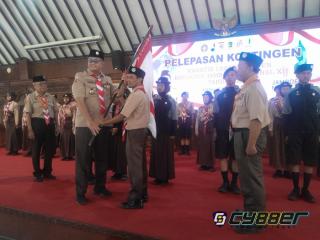 Bupati Hamenang Lepas Kontingen Jamnas XII Klaten: Jaga Nama Baik Daerah dan Tunjukkan Karakter Pramuka