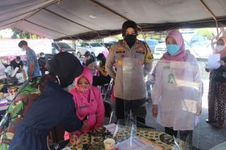 Vaksinasi Massal Bagi Keluarga Besar Polres Tegal Kota, Guna Cegah Penyebaran Covid-19