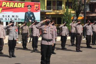 Kegiatan Upacara Welcome dan Farewell Parade Kapolres Garut