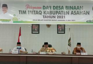 Bupati Asahan H. Surya, BSc Melepas Dai Desa Binaan Tim Imtaq