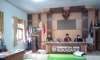Penandatanganan Pernyataan Kampanye Damai Calon Kades Desa Sukadana, Ciamis pada Pilkades Serentak Th 2020
