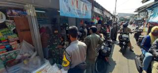 Terapkan Perbup no 74 tahun 2020 Jajaran Polsek Wado Bersama TNI dan Pol PP Gelar Operasi Yustisi