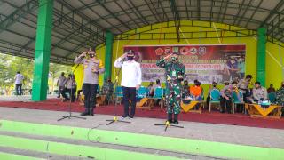 Covid-19 Mengganas Lagi, Kabupaten Inhu Riau, Gelar Penyemprotan Disinfektan Serentak