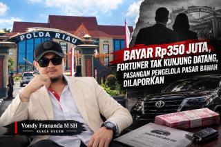 Skandal Pasutri Pengelolah Pasar Wisata Pekanbaru, Diduga Tipu Korban Hingga Rp.350 Juta