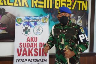 Satbalak Korem 062/Tn Melaksanakan Program Vaksinasi Serentak Tahap II