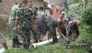 TMMD ke-128 Kodim 0623/Cilegon Bangun Pipanisasi 1.024 Meter, Aliri 80 Hektare Sawah