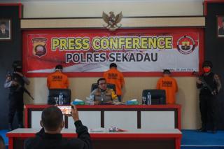 Polres Sekadau Gelar Press Conference Pengungkapan Tindak Pidana Narkotika di Bulan Juni