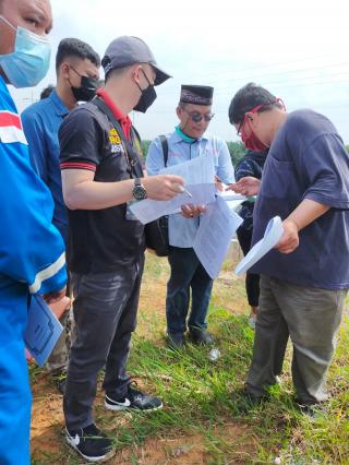 Gelar Sidang Lapangan Sengketa Tanah Antara Warga Balai Raja VS SKK Migas