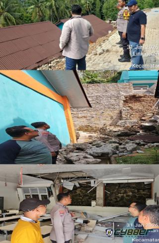 Hujan Deras Picu TPT Runtuh, Sejumlah Kelas SMPN 15 Cilegon Tidak Digunakan Sementara