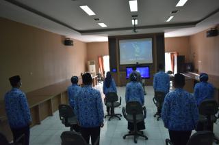 Pimpin Presiden Republik Indonesia  Ir. H Jokowi Dodo Upacara HUT Korpri Ke-49 Tahun 2020 Secara Virtual.