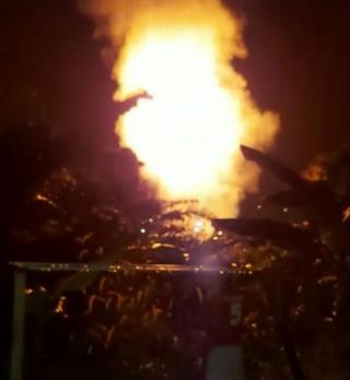 Warga Rangau Ketakutan, Flare PT CPI Duri Semburkan Api
