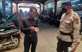 Putus Mata Rantai Covid-19, Polsek Sumedang Utara Gelar Ops Yustisi Mobile