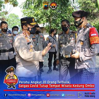 Perahu Angkut 20 Orang Terbalik, Satgas Covid Tutup Tempat Wisata Kedung Ombo