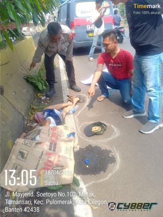 Pria Tanpa Identitas Ditemukan Meninggal Dunia di Flyover Merak, Polisi Lakukan Penyelidikan