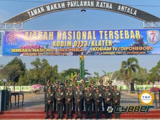 Kodim 0723/Klaten Gelar Ziarah Nasional HUT Ke-81 TNI Dan HUT Ke-76 Kodam IV/Diponegoro