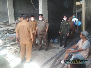 Satpol PP Labura Tertibkan Bangunan Tanpa IMB