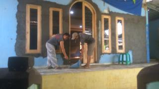 Jelang Ramadhan, Warga Desa Tangkil Bogor Renovasi Masjid