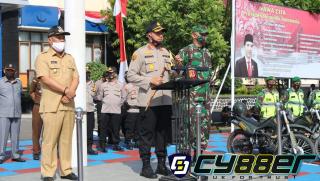 Kapolres Majalengka Pimpin Apel Kesiapan Pengamanan  Penanggulangan Bencana Alam Karhutla