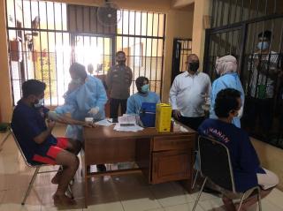 Dukung Akselerasi Program Vaksinasi, Sebanyak 93 Tahanan di Vaksin