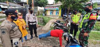 Tegas, Ops Yustisi gabungan Polresta Bandung Polda Jabar di Wilayah Kecamatan Cilengkrang, Tindak Pelanggar Prokes