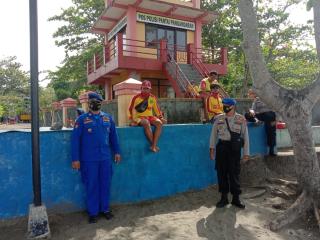 Berikan Rasa Aman dan Nyaman Pengunjung Wisata Pangandaran, Sat Polair Polres Ciamis Laksanakan Pengamanan