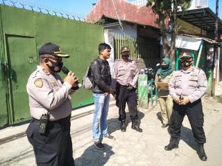 Operasi Yustisi Polsek Margahayu berhentikan pengendara motor Yang Melanggar