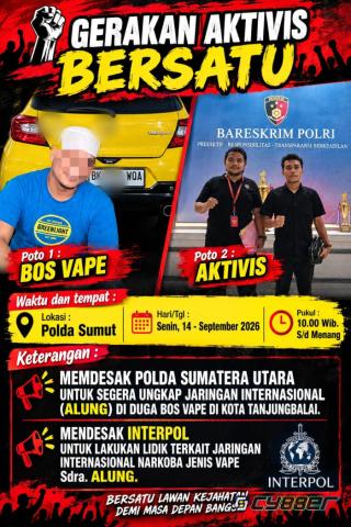 DARAH BIRU MASA DEPAN TERANCAM: GAB Desak Polda Sumut dan Interpol Libas Jaringan Internasional Vape "Getar" di Tanjungbalai