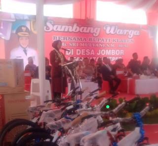 Bupati Klaten Laksanakan Sambang Warga di Desa Jombor Kecamatan Ceper