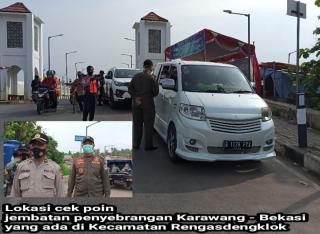 Pos Cek Point Jembatan Lintas Karawang-Bekasi di Rengasdengklok Diperketat