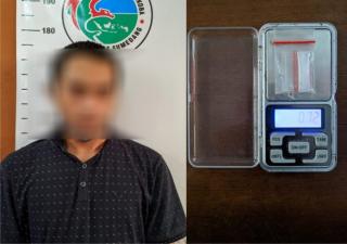 Kedapatan Membawa Narkotika jenis sabu, Seorang Mahasiswa Diamankan Sat Narkoba Polres Sumedang