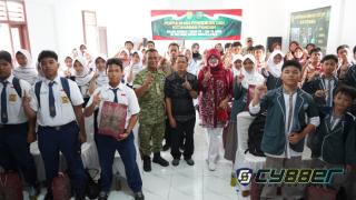 TMMD 128 Kodim 0623/Cilegon Tanamkan Semangat Ketahanan Pangan kepada Pelajar