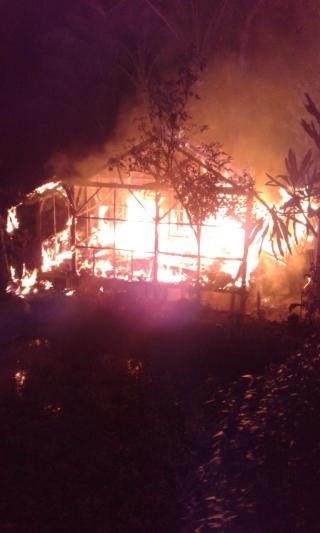 Kebakaran di Langkaplancar Pangandaran Hanguskan Satu Buah Rumah, Penghuni Terpaksa Mengungsi
