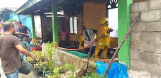 Diduga Karena Hubungan Pendek Arus Listrik, Rumah Warga Tapung Hulu Kampar Ludes Dilalap Sijago Merah