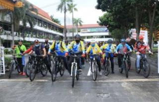 ASN Kota Pekanbaru Antusias Ikuti Sepeda Sehat Kamis