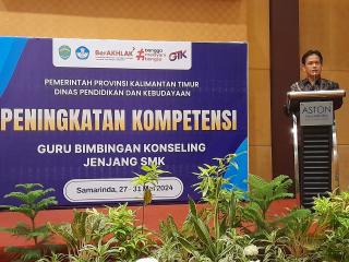 Tingkatkan Kompetensi, Dinas Pendidikan dan Kebudayaan Kaltim Gelar Pelatihan Guru Bimbingan Dan Konseling Jenjang SMK.
