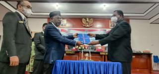 Pengesahan LKPJ Bupati Raja Ampat T.A 2020 Diterima DPRD