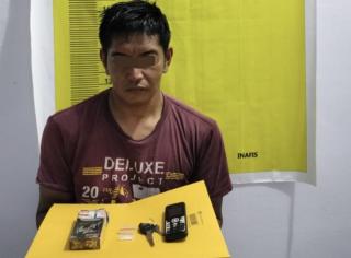 Polsek Batang Cenaku Inhu Amankan SBG Seorang Kurir Narkoba Jenis Sabu