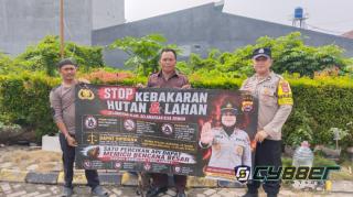 Cegah Kebakaran Musim Kemarau, Kapolsek Cilegon Ingatkan Warga Tak Bakar Sampah Sembarangan