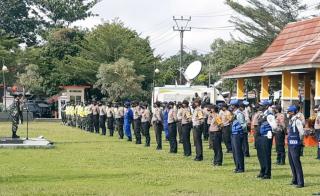 Ratusan Personel Gabungan TNI-Polri Dan Instansi Terkait Persiapan Amankan Deklarasi Kampanye Damai Pilkada