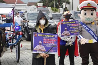 Lounching Delman Prokes di Wilkum Polres Sumedang Polda Jabar Untuk Penanggulangan Covid-19