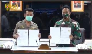 Penandatanganan Kerja Sama antara TNI AD dan Kementerian Pertanian
