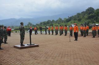 Kasrem 062/Tn Dampingi Kasdam III / Slw, Tutup Giat Latihan dengan Basarnas 2021