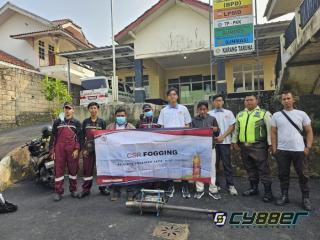 Waspada DBD Mengintai, PT Tirta Fresindo Jaya (Mayora Group) Plant Cimande Turun Langsung Lakukan Fogging di 7 Titik Permukiman