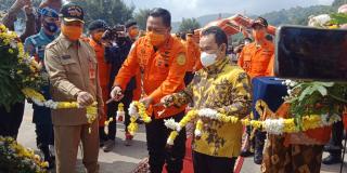 Basarnas Luncurkan Kapal KN SAR 247 Tetuka di Perairan Banten