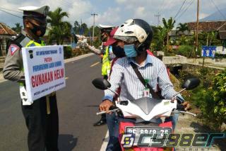 Hari Lima Sat Lantas Polres Tanggamus Razia Operasi Patuh di Gunung Alip
